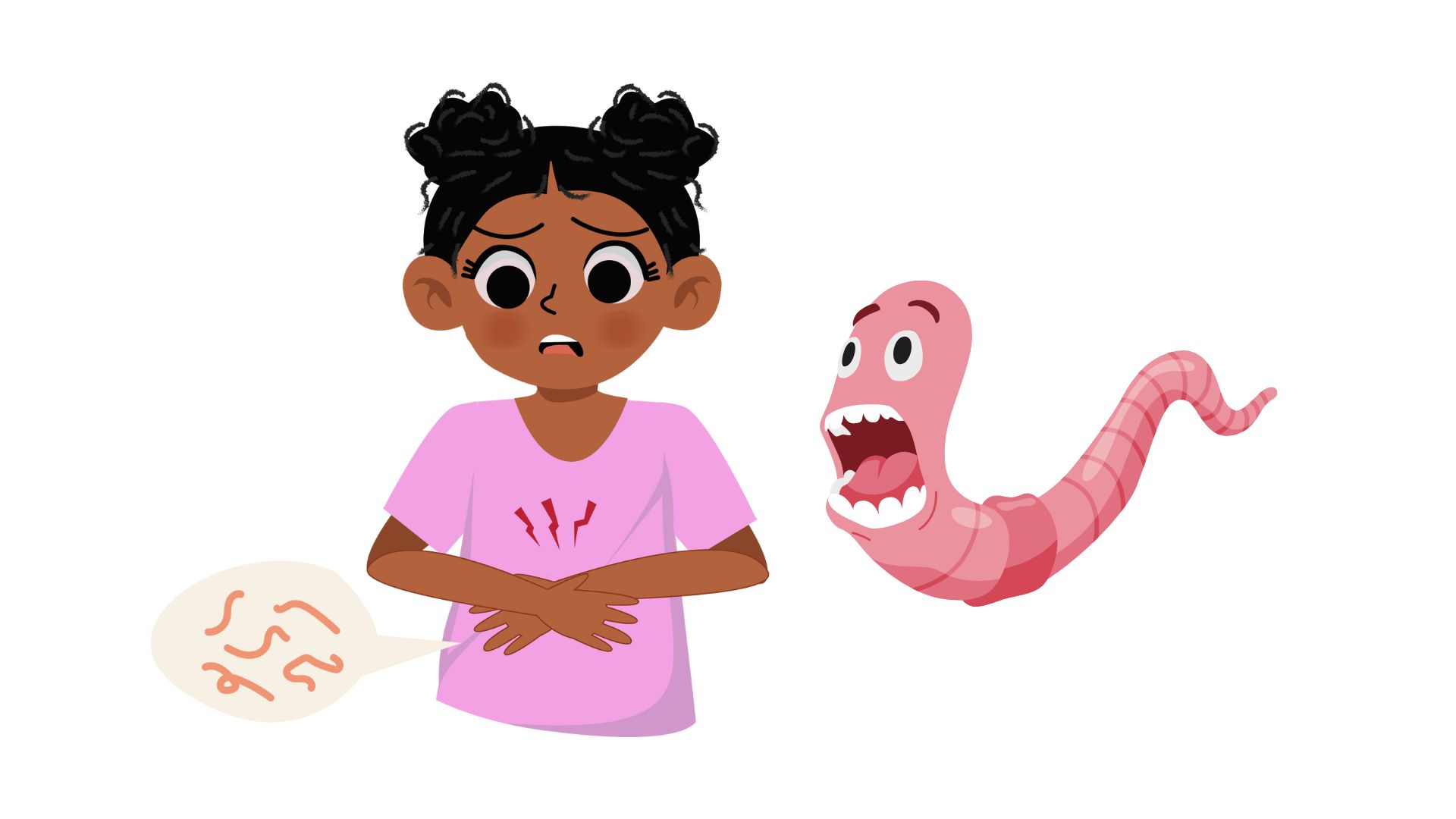 ilustrasi anak terindikasi punya penyakit cacing