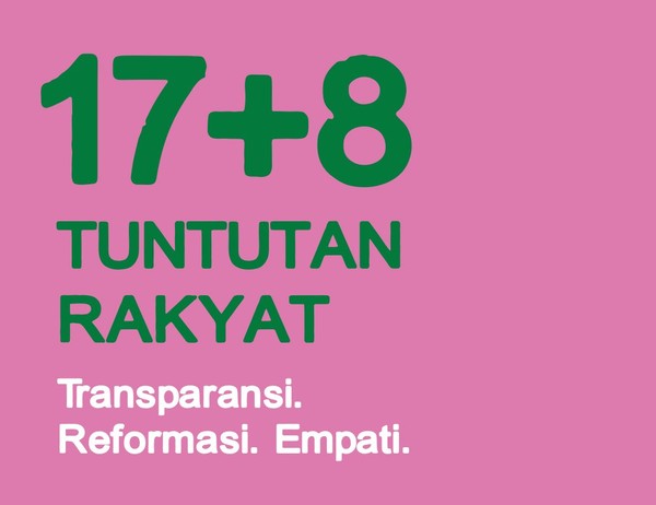17+8 Tuntutan Rakyat