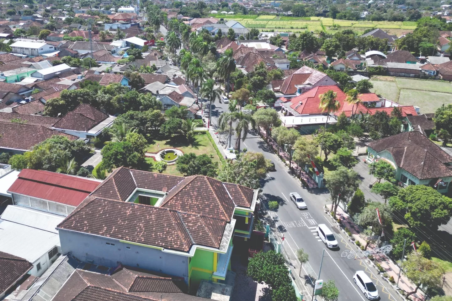 Kota Blitar Tampak dari Atas