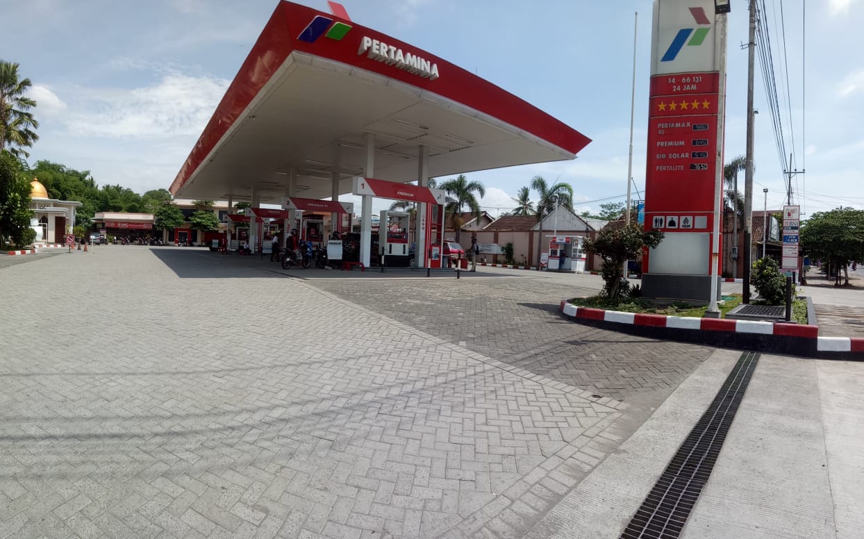 salah satu SPBU di Blitar