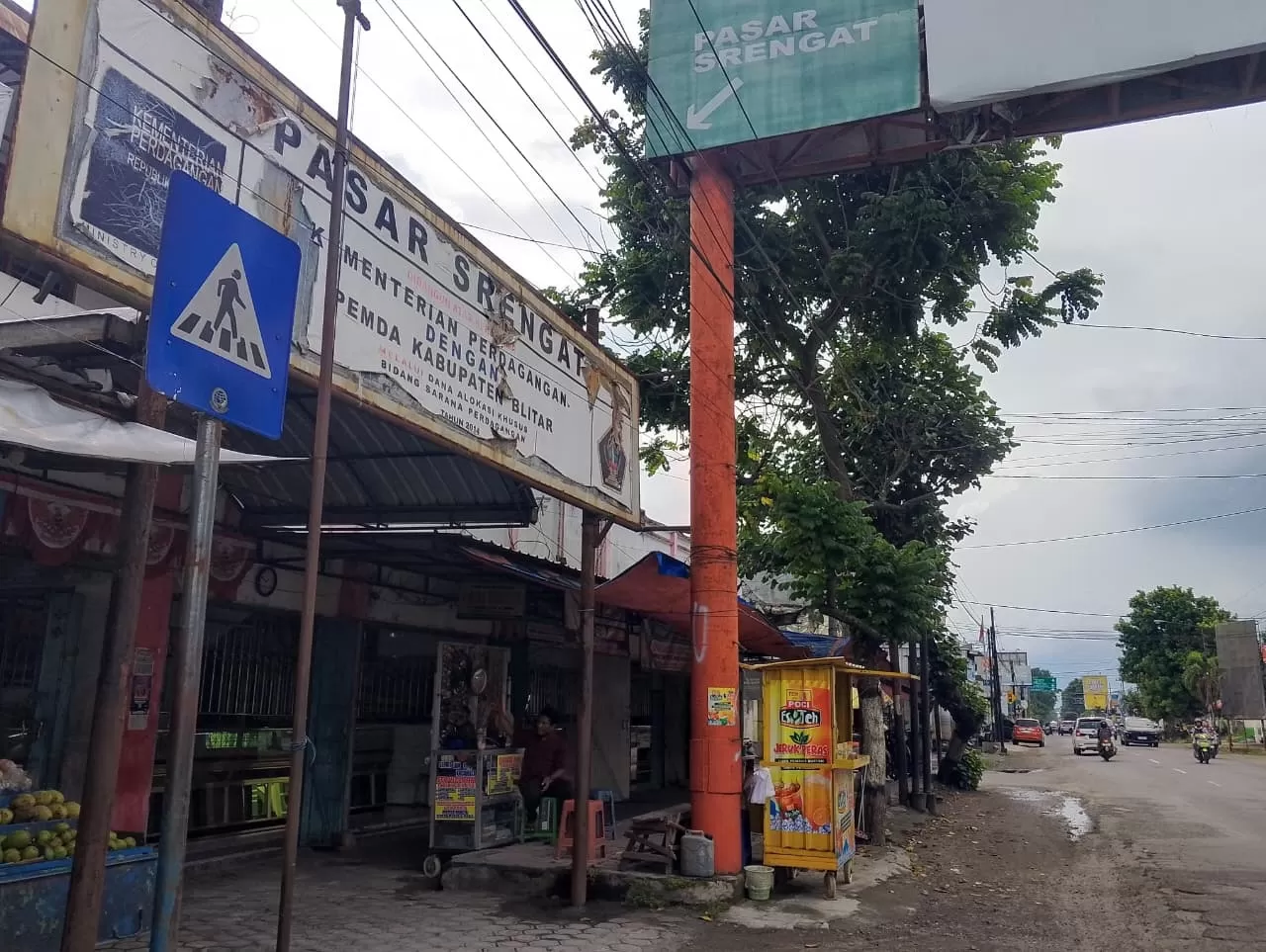 Salah satu pasar tradisional di Kabupaten Blitar